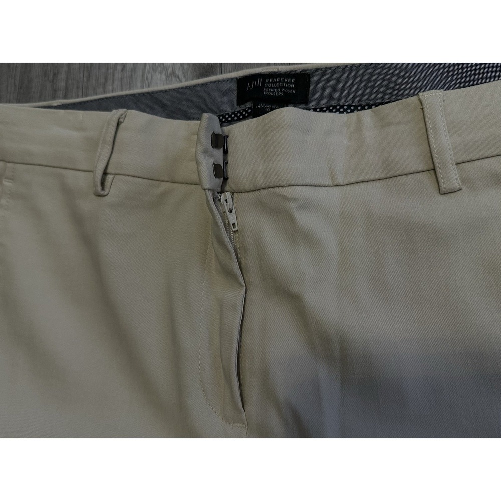 $99 J Jill Wearever Collection Women's size 10 Pants Beige Tan Career Stretch - Picture 5 of 16